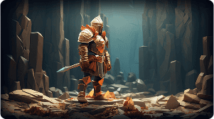 Character among the rocks