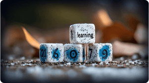 Dice on the ground